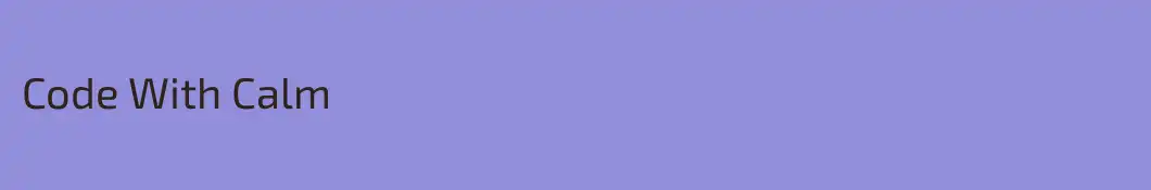 Code With Calm
